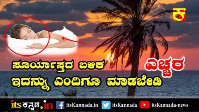 ಸೂರ್ಯಾಸ್ತದ ಬಳಿಕ ಇದನ್ನು ಎಂದಿಗೂ ಮಾಡಬೇಡಿ ! ಎಚ್ಚರ-its Kannada