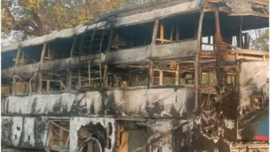 Maoists Set Fire on Bus : ಬಸ್ಗೆ ಬೆಂಕಿ ಹಚ್ಚಿದ ಮಾವೋವಾದಿಗಳು