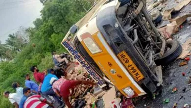 Vehicle Carrying Liquor Worth Rs 10 Lakh Topples On Madurai Highway Locals Loot Bottles
