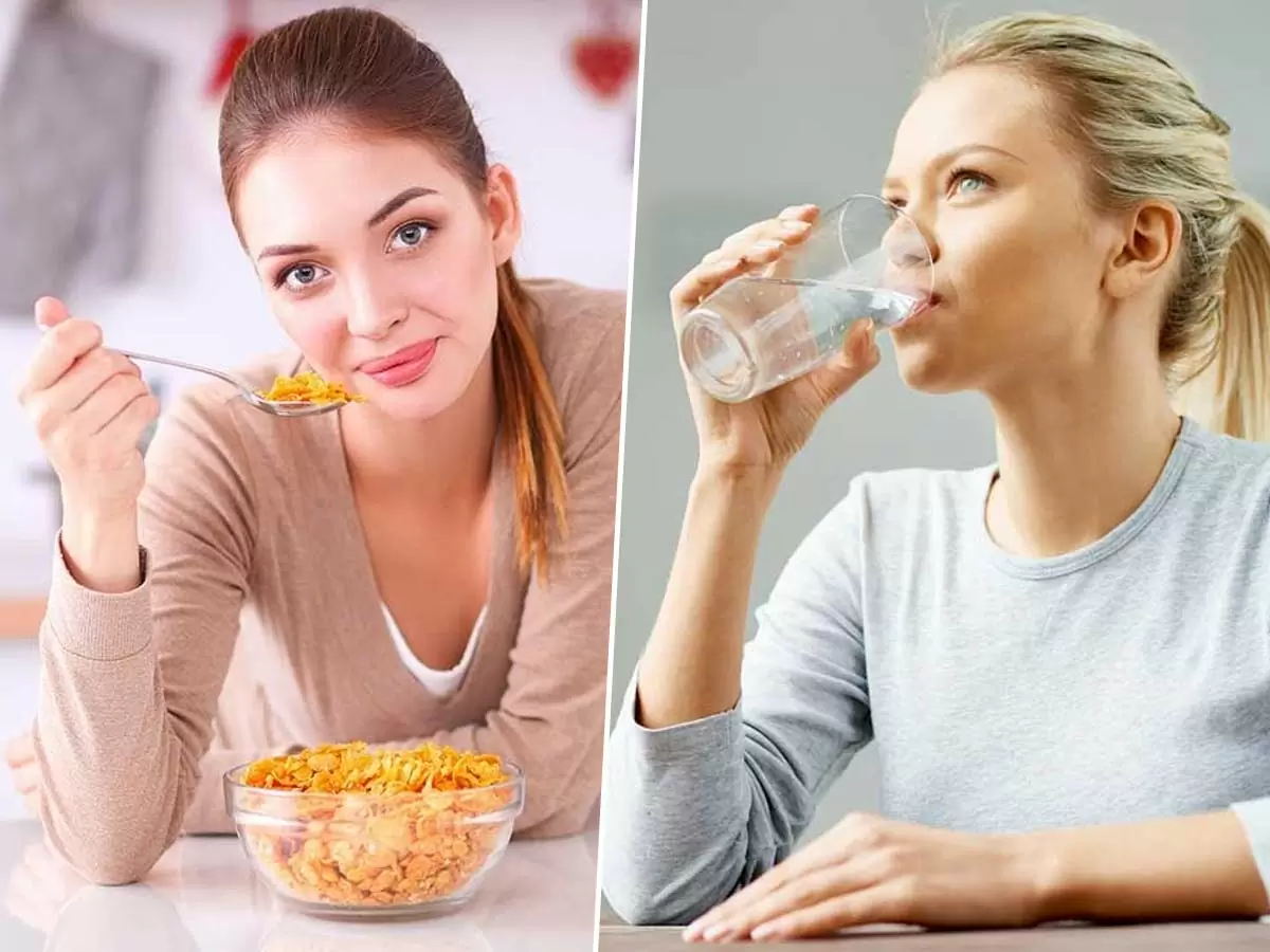 Drinking water while eating Creates health Issues