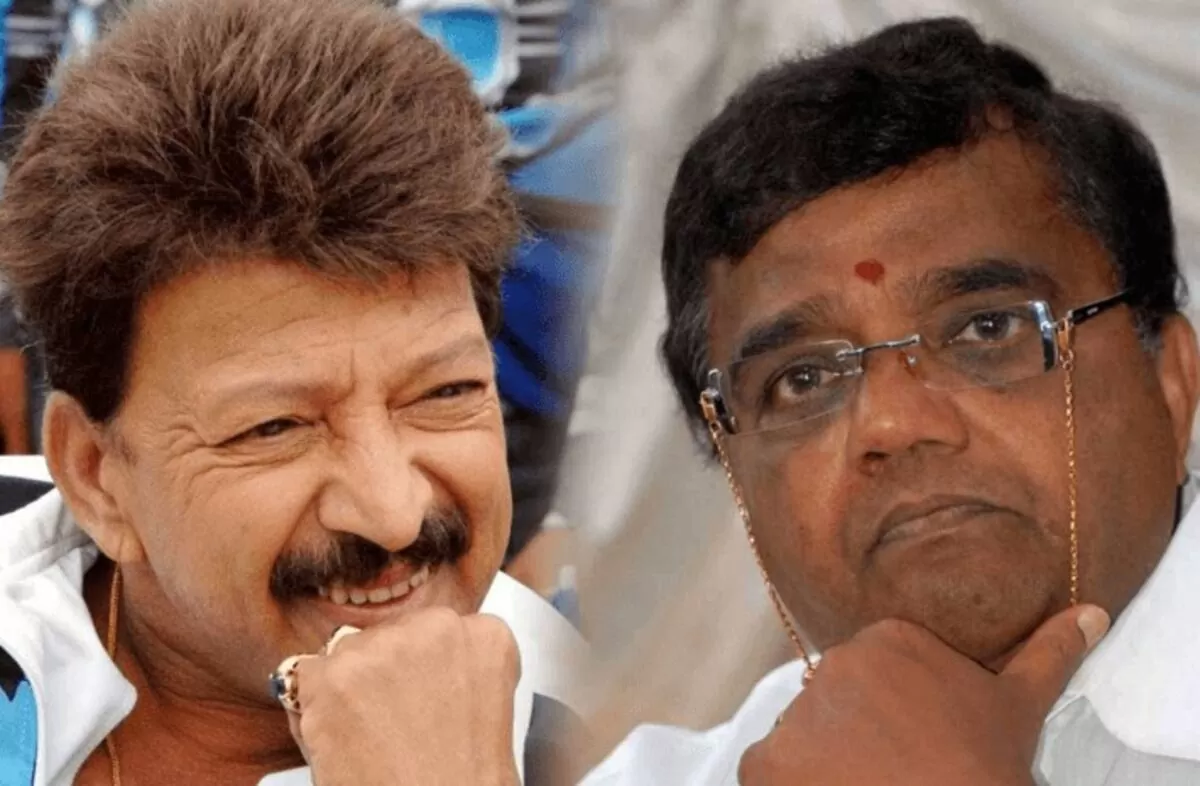 Dwarakish and Vishnuvardhan