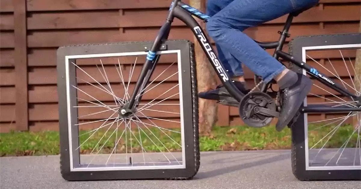 Viral Video Of Bicycle Running On Square Wheels