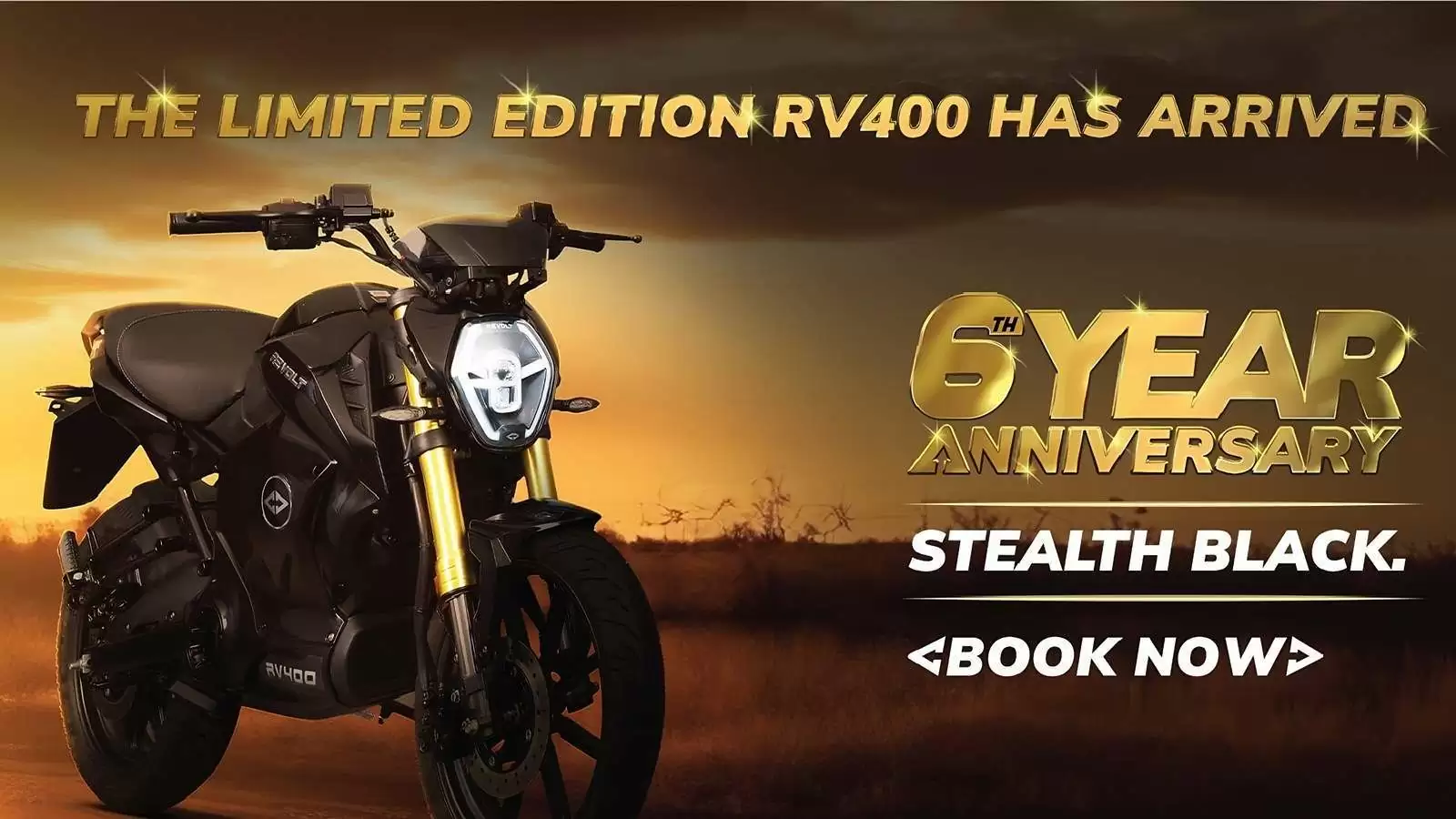 Limited Edition Revolt RV400 Electric Motorcycle