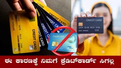 ಏನೇ ಮಾಡಿದ್ರು ಈ ಕಾರಣಕ್ಕೆ ನಿಮಗೆ ಕ್ರೆಡಿಟ್ ಕಾರ್ಡ್ ಸಿಗಲ್ಲ! ಬಿಗ್ ಅಪ್ಡೇಟ್