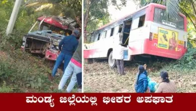 ಮಂಡ್ಯ ಜಿಲ್ಲೆಯಲ್ಲಿ ಭೀಕರ ಅಪಘಾತ, ಮರಕ್ಕೆ ಡಿಕ್ಕಿಯಾದ ಕೆಎಸ್ಆರ್ಟಿಸಿ ಬಸ್