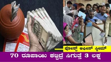 ದಿನಕ್ಕೆ 70 ರೂಪಾಯಿ ಕಟ್ಟಿದ್ರೆ ಸಿಗುತ್ತೆ 3 ಲಕ್ಷ! ಪೋಸ್ಟ್ ಆಫೀಸ್ ಬಂಪರ್ ಸ್ಕೀಮ್