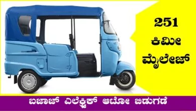 ಬಜಾಜ್ ಎಲೆಕ್ಟ್ರಿಕ್ ಆಟೋ ಬಿಡುಗಡೆ! 251 ಕಿಮೀ ಮೈಲೇಜ್ ನೋಡಿ ಜನ ಶಾಕ್