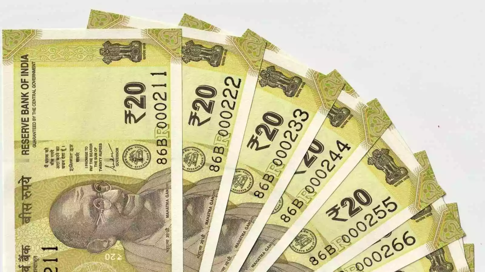 20 Rupees Currency Notes