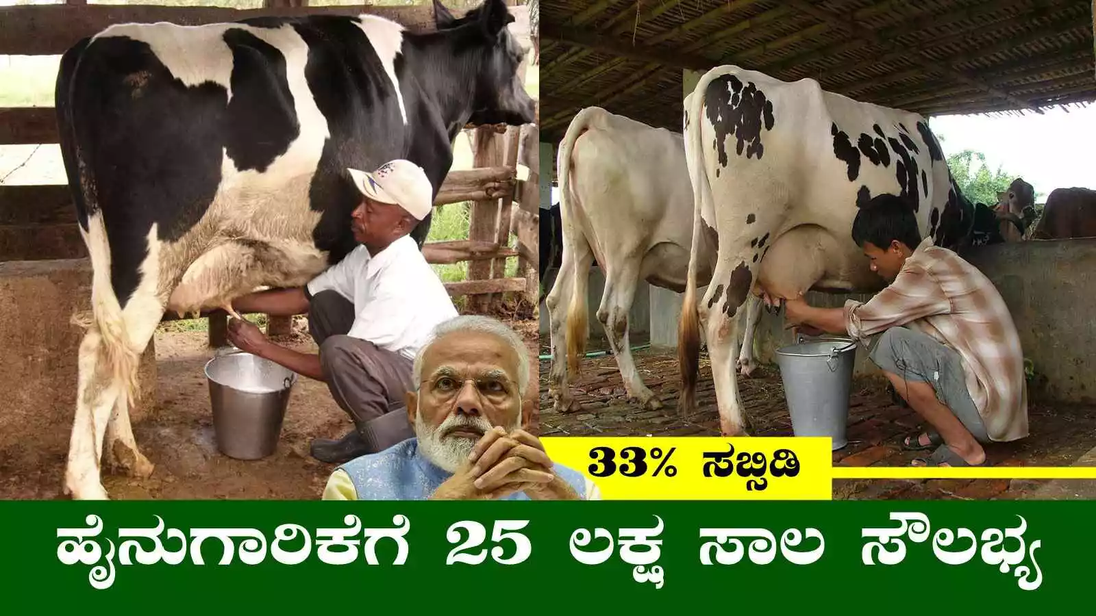 ಹೈನುಗಾರಿಕೆಗೆ ₹25 ಲಕ್ಷದವರೆಗೆ ಸಾಲ ಸೌಲಭ್ಯ! 33% ವರೆಗೆ ಸಬ್ಸಿಡಿ ಸಹ ಲಭ್ಯ