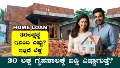 ಮನೆ ಕಟ್ಟಲು 30 ಲಕ್ಷ ಲೋನ್ ತಗೊಂಡ್ರೆ ಬಡ್ಡಿ ಎಷ್ಟು? EMI ಎಷ್ಟಾಗುತ್ತೆ? ಇಲ್ಲಿದೆ ಲೆಕ್ಕ