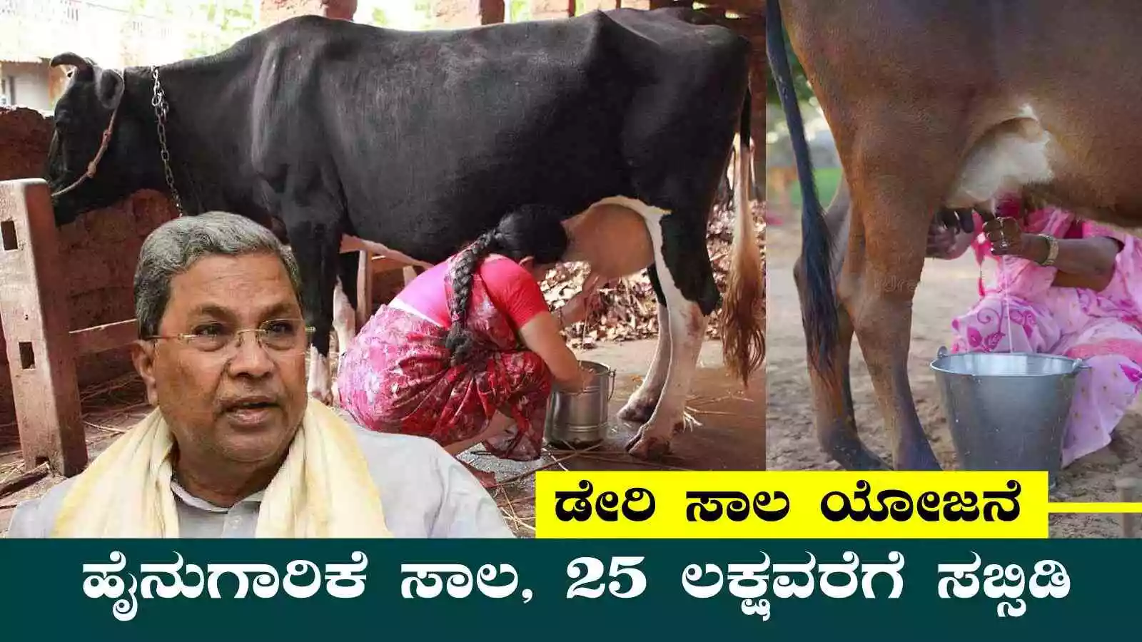 ರೈತರಿಗೆ ಹೈನುಗಾರಿಕೆ ಸಾಲ, ಡೇರಿ ಉದ್ಯಮಕ್ಕೆ 25 ಲಕ್ಷವರೆಗೆ ಸಬ್ಸಿಡಿ ಲೋನ್ ಸೌಲಭ್ಯ