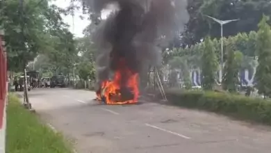 ಸಿಎಂ ಮನೆ ಬಳಿ ಕ್ಯಾಬ್ಗೆ ಧಿಡೀರ್ ಬೆಂಕಿ, ಅಷ್ಟಕ್ಕೂ ಆಗಿದ್ದೇನು ಗೊತ್ತಾ