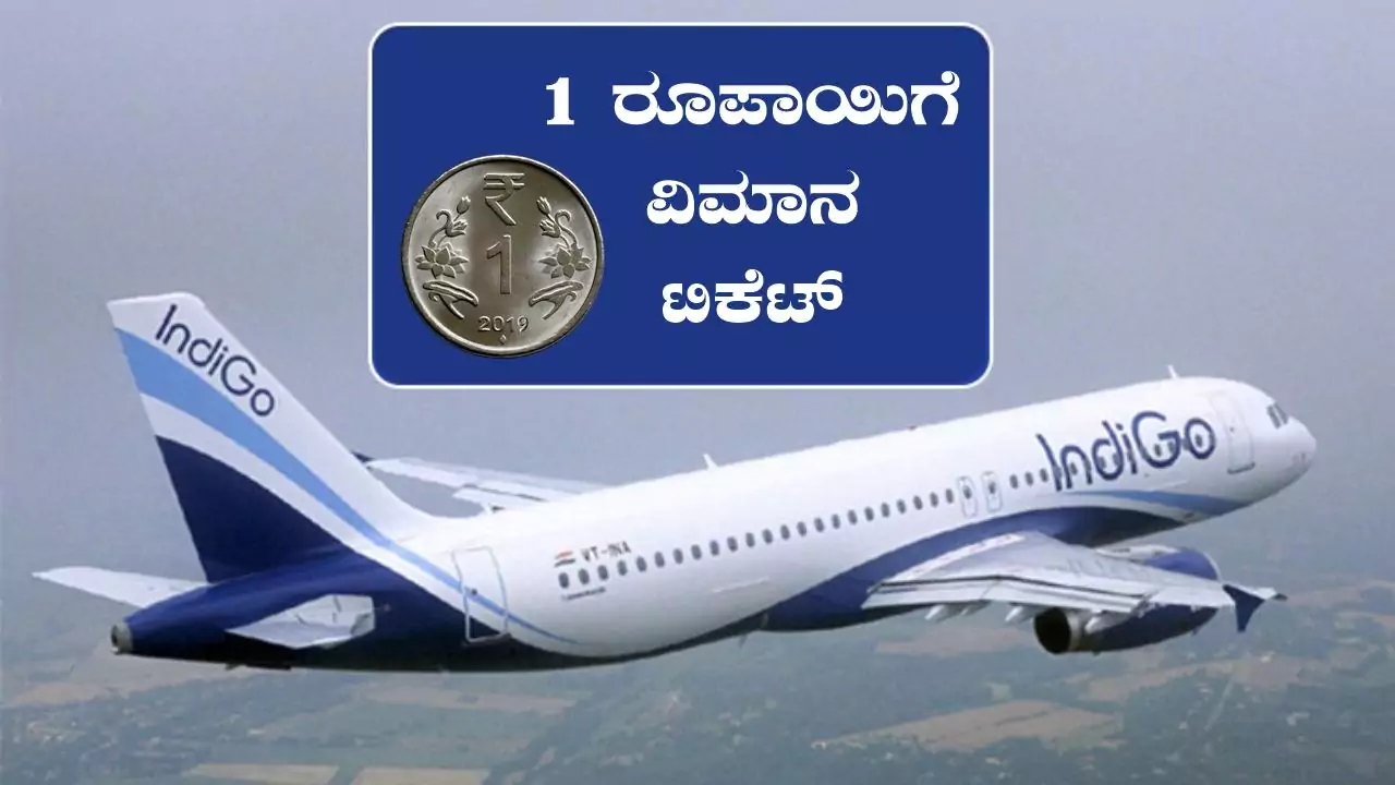 ಕೇವಲ 1 ರೂಪಾಯಿಗೆ ವಿಮಾನ ಟಿಕೆಟ್‌! ಇಂಡಿಗೋ ವಿಶೇಷ ಆಫರ್ ಮಿಸ್ ಮಾಡ್ಕೋಬೇಡಿ