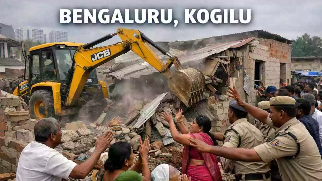 ಬೆಂಗಳೂರಿನಲ್ಲಿ ಅನಧಿಕೃತ ಮನೆಗಳ ತೆರವು: ಜೆಸಿಬಿ ಕಾರ್ಯಾಚರಣೆ, 190ಕ್ಕೂ ಹೆಚ್ಚು ಮನೆಗಳು ಧ್ವಂಸ
