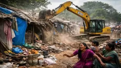 ಬೆಂಗಳೂರು ಕೋಗಿಲು ಬಡಾವಣೆಯಲ್ಲಿ ಅಕ್ರಮ ಮನೆಗಳ ತೆರವು: ಕೇರಳ ರಾಜಕೀಯ ನಾಯಕರ ಭೇಟಿ