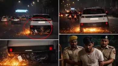 ಬೆಂಗಳೂರು: ಎಣ್ಣೆ ಏಟು, ಕಾರು ಚಾಲಕನಿಂದ ಬೈಕ್ಗೆ ಡಿಕ್ಕಿ, 500 ಮೀಟರ್ ಎಳೆದೊಯ್ದ ಕಾರು