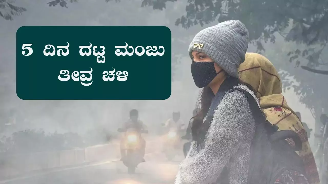 ಕರ್ನಾಟಕ ಭಾಗದ ಈ ಜಿಲ್ಲೆಗಳಲ್ಲಿ 5 ದಿನ ದಟ್ಟ ಮಂಜು–ತೀವ್ರ ಚಳಿ: ಐಎಂಡಿ ಎಚ್ಚರಿಕೆ