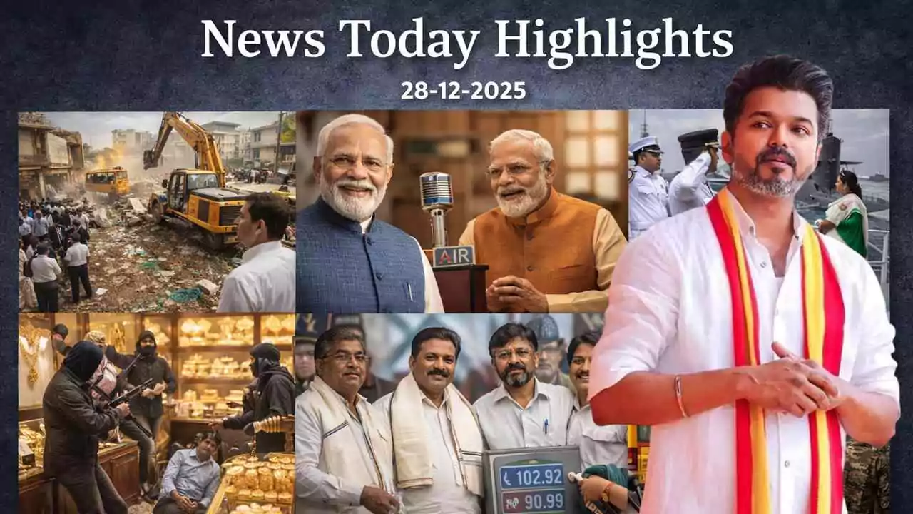 ಡಿಸೆಂಬರ್ 28, 2025ರ ಬೆಂಗಳೂರು, ಕರ್ನಾಟಕದ ಪ್ರಮುಖ ಕನ್ನಡ ಸುದ್ದಿಗಳ ಹೈಲೈಟ್ಸ್