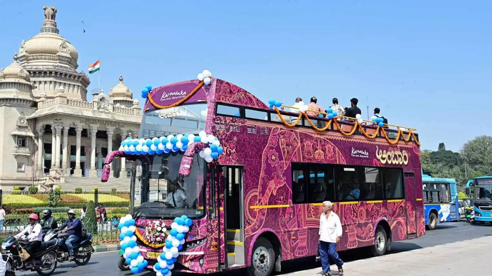 ಬೆಂಗಳೂರು ಡಬಲ್ ಡೆಕ್ಕರ್ ಬಸ್ ಸಂಚಾರ ಆರಂಭ! ಲಂಡನ್ ಮಾದರಿ ಬಸ್ಗಳು
