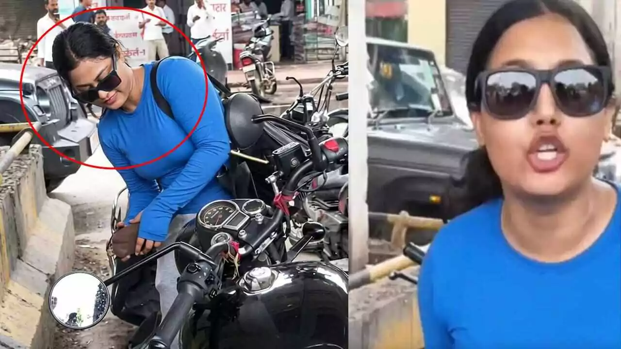 Viral Video: ಸ್ಕೂಟಿಗೆ ಟಚ್ ಆಯ್ತು ಅಂತ ರಾಯಲ್ ಎನ್ಫೀಲ್ಡ್ ಬೈಕ್ ಧ್ವಂಸ ಮಾಡಿದ ಮಹಿಳೆ