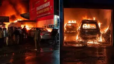 ಕೋಲಾರ: ಕಾರು ಗ್ಯಾರೇಜ್ನಲ್ಲಿ ಶಾರ್ಟ್ ಸರ್ಕ್ಯೂಟ್ನಿಂದ ಅಗ್ನಿ ಅವಘಡ! 3 ಕಾರುಗಳು ಸುಟ್ಟು ಭಸ್ಮ
