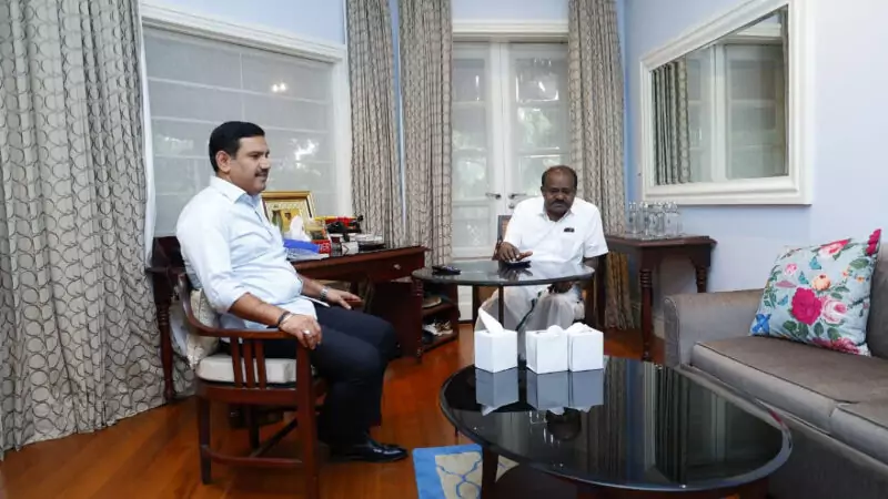 ಹೆಚ್.ಡಿ. ಕುಮಾರಸ್ವಾಮಿ ಭೇಟಿಯಾದ ಬಿಜೆಪಿ ರಾಜ್ಯಾಧ್ಯಕ್ಷ ವಿಜಯೇಂದ್ರ; ಮೈತ್ರಿ ಬಲದ ಚರ್ಚೆ