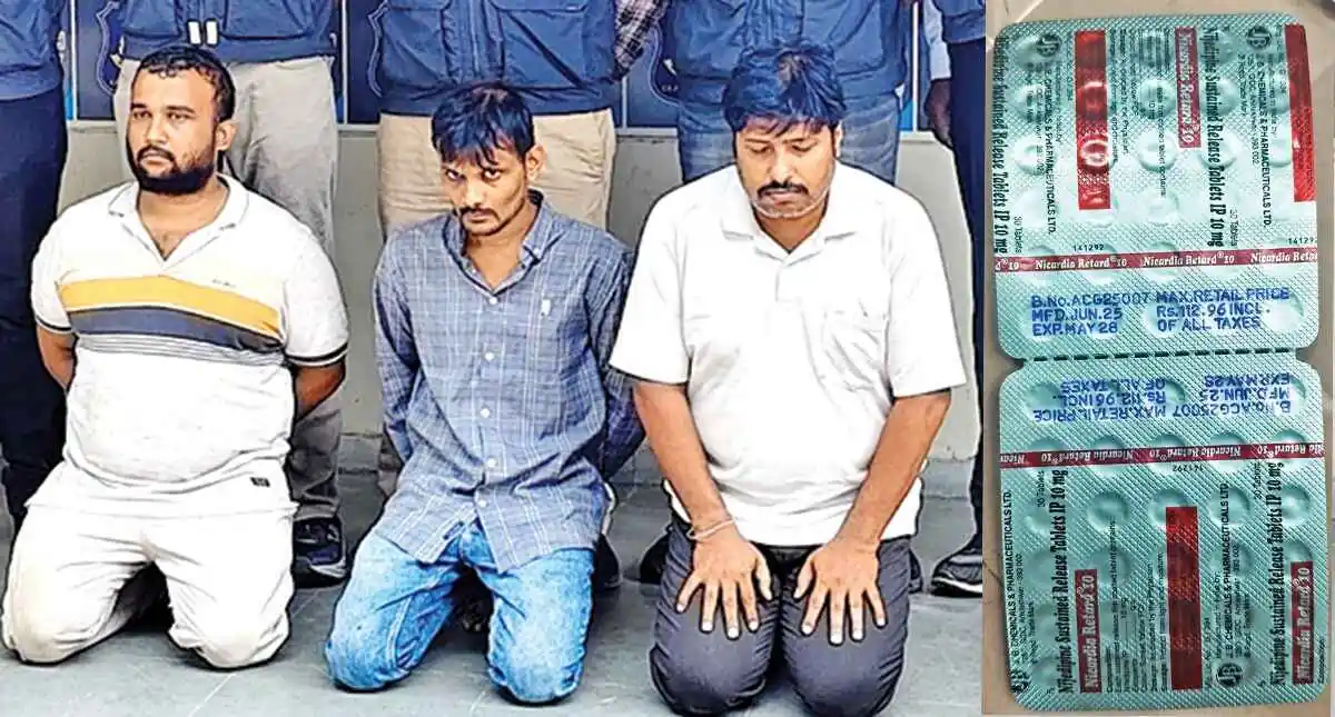 ನಕಲಿ ಬಿಪಿ ಮಾತ್ರೆ ಮಾರಾಟ ಜಾಲ ಪತ್ತೆ.. 3 ಮಂದಿ ಅರೆಸ್ಟ್!