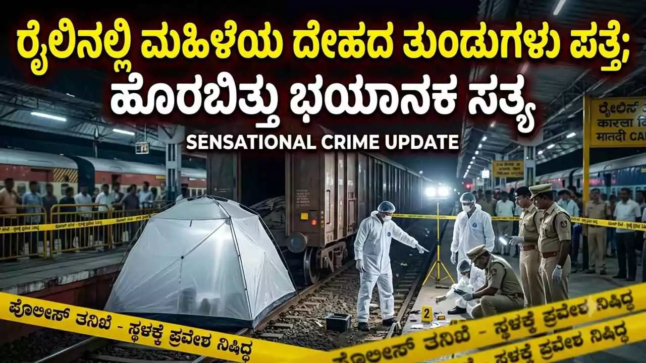 ರೈಲಿನಲ್ಲಿ ಮಹಿಳೆಯ ದೇಹದ ತುಂಡುಗಳು ಪತ್ತೆ; ಹೊರಬಿತ್ತು ಭಯಾನಕ ಸತ್ಯ
