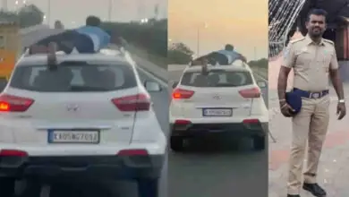 Video: ಕಾರಿನ ಮೇಲೆ ನೇತಾಡುತ್ತಾ 40 ಕಿ.ಮೀ ಬೆನ್ನಟ್ಟಿ ಗುಟ್ಕಾ ಸ್ಮಗ್ಲರ್ಸ್ ಬಂಧಿಸಿದ ಪೊಲೀಸರು