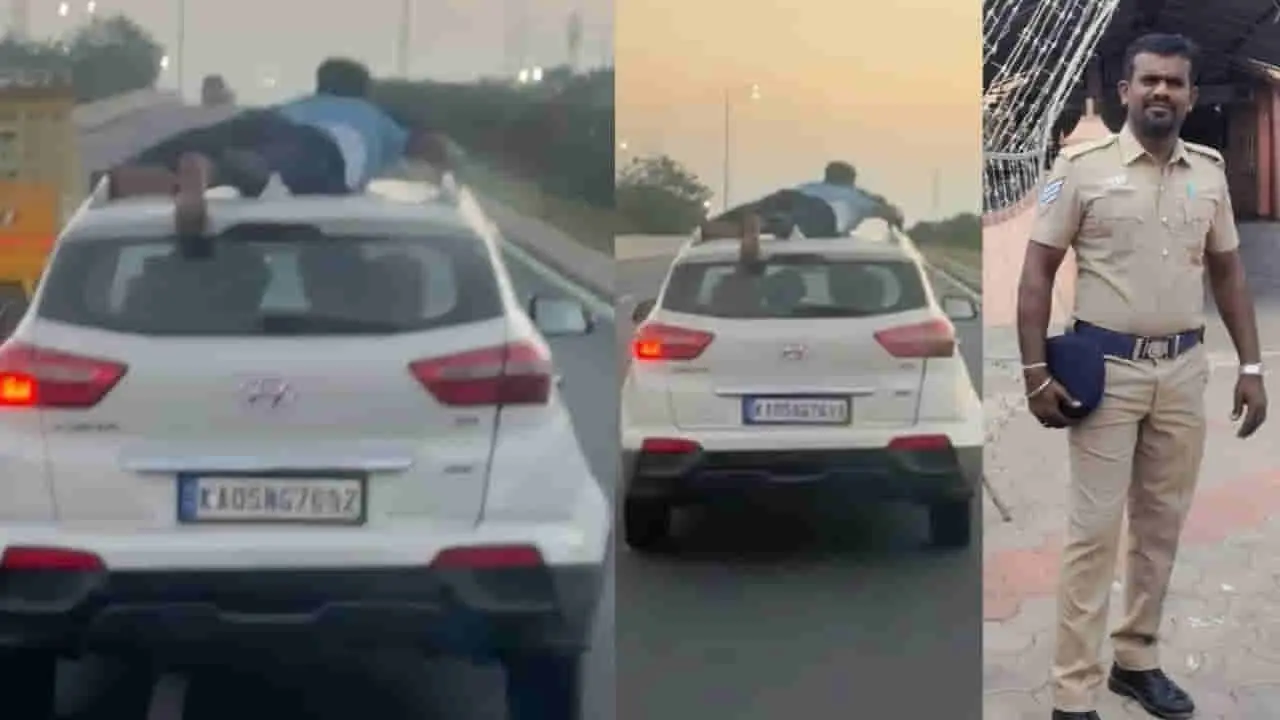 Video: ಕಾರಿನ ಮೇಲೆ ನೇತಾಡುತ್ತಾ 40 ಕಿ.ಮೀ ಬೆನ್ನಟ್ಟಿ ಗುಟ್ಕಾ ಸ್ಮಗ್ಲರ್ಸ್ ಬಂಧಿಸಿದ ಪೊಲೀಸರು