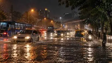 ಬೆಂಗಳೂರು ನಗರದಲ್ಲಿ ತಡರಾತ್ರಿ ಸುರಿದ ಗುಡುಗು ಸಹಿತ ಭಾರಿ ಮಳೆ! ರಸ್ತೆಗಳಲ್ಲಿ ನೀರು, ವಾಹನ ಸಂಚಾರ ಅಸ್ತವ್ಯಸ್ತ