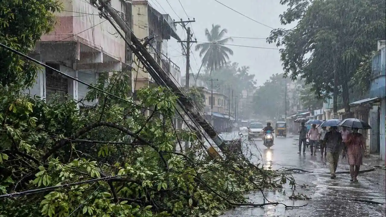 ಬಿಸಿಲಿನಿಂದ ಕಂಗೆಟ್ಟಿದ್ದ ಜನ! ಗಣೇಶ ಹಬ್ಬದ ದಿನವೇ ಸುರಿದ ಧಾರಾಕಾರ ಮಳೆ