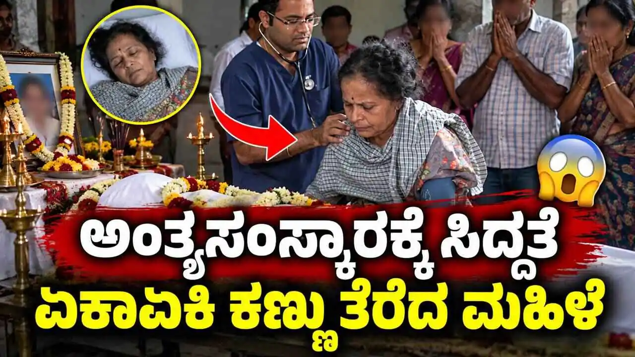 ಸತ್ತಿದ್ದಾರೆಂದು ಅಂತ್ಯಸಂಸ್ಕಾರಕ್ಕೆ ಸಿದ್ಧತೆ, ಏಕಾಏಕಿ ಕಣ್ಣು ತೆರೆದ ಮಹಿಳೆ! ಬಳಿಕ ನಡೆದದ್ದೇನು ಗೊತ್ತಾ?