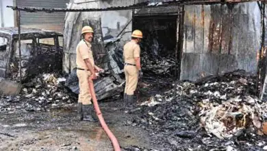 ಬೆಂಗಳೂರು: ಗುಜರಿ ಗೋದಾಮಿನಲ್ಲಿ ಬೆಂಕಿ ಅವಘಡ; ಒಳಗಡೆ ಮಲಗಿದ್ದ ವ್ಯಕ್ತಿ ಸಜೀವ ದಹನ