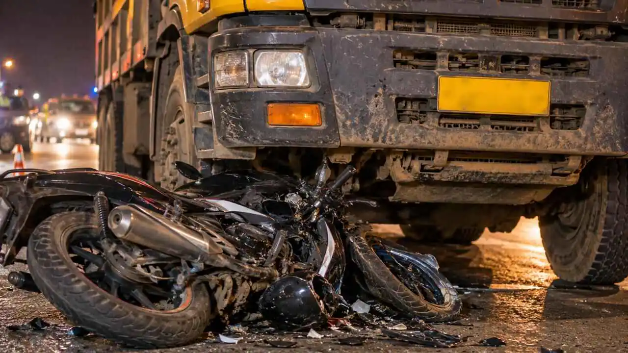 ಬೆಂಗಳೂರು ವರ್ತೂರು-ಗುಂಜೂರು ರಸ್ತೆಯಲ್ಲಿ ಬೈಕ್ಗೆ ಟಿಪ್ಪರ್ ಡಿಕ್ಕಿ, ಯುವಕ ಸಾವು