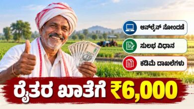 ರೈತರಿಗೆ ಸಿಗುತ್ತೆ 6 ಸಾವಿರ, ಆನ್ಲೈನ್ನಲ್ಲೇ ಅರ್ಜಿ ಸಲ್ಲಿಸಲು ಅವಕಾಶ! ಈ ದಾಖಲೆಗಳು ಇದ್ರೆ ಸಾಕು