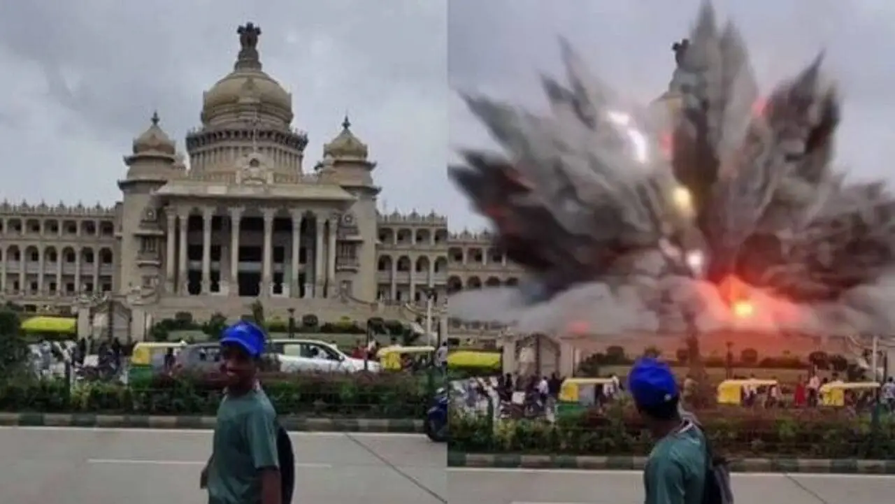 ಬೆಂಗಳೂರು ವಿಧಾನಸೌಧ ಸ್ಫೋಟದ ಎಐ ವಿಡಿಯೋ ವೈರಲ್: ಯುವಕನ ವಿರುದ್ಧ ಆಕ್ರೋಶ