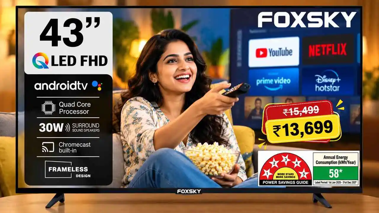 ನೀವು ನಂಬೋಲ್ಲ, ಬರಿ ₹13,699ಕ್ಕೆ ಸಿಗ್ತಾಯಿದೆ 43 ಇಂಚಿನ ಸ್ಮಾರ್ಟ್ ಟಿವಿ! ಫೀಚರ್ಸ್ ಮಾತ್ರ ಸೂಪರ್
