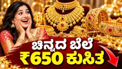 ಚಿನ್ನದ ಬೆಲೆ 10 ಗ್ರಾಂಗೆ ₹650 ಕುಸಿತ! ಏರಿಕೆಯ ಹಾದಿಯಲ್ಲಿದ್ದ ಬಂಗಾರ ದಿಢೀರ್ ಕುಸಿತ