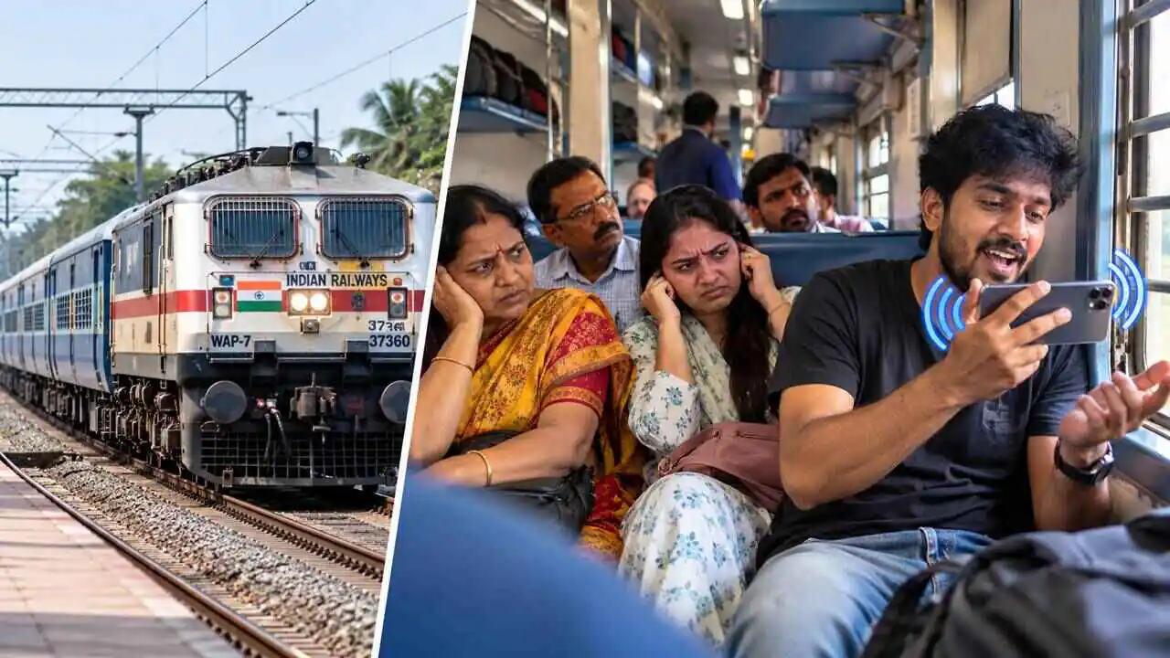 ರೈಲಿನಲ್ಲಿ ಲೌಡ್ ಸ್ಪೀಕರ್ ಬಳಕೆ, ಜೋರಾಗಿ ಹಾಡು ಕೇಳಿದ್ರೆ 5,000 ದಂಡ, ಜೈಲು ಶಿಕ್ಷೆಯೂ ಫಿಕ್ಸ್