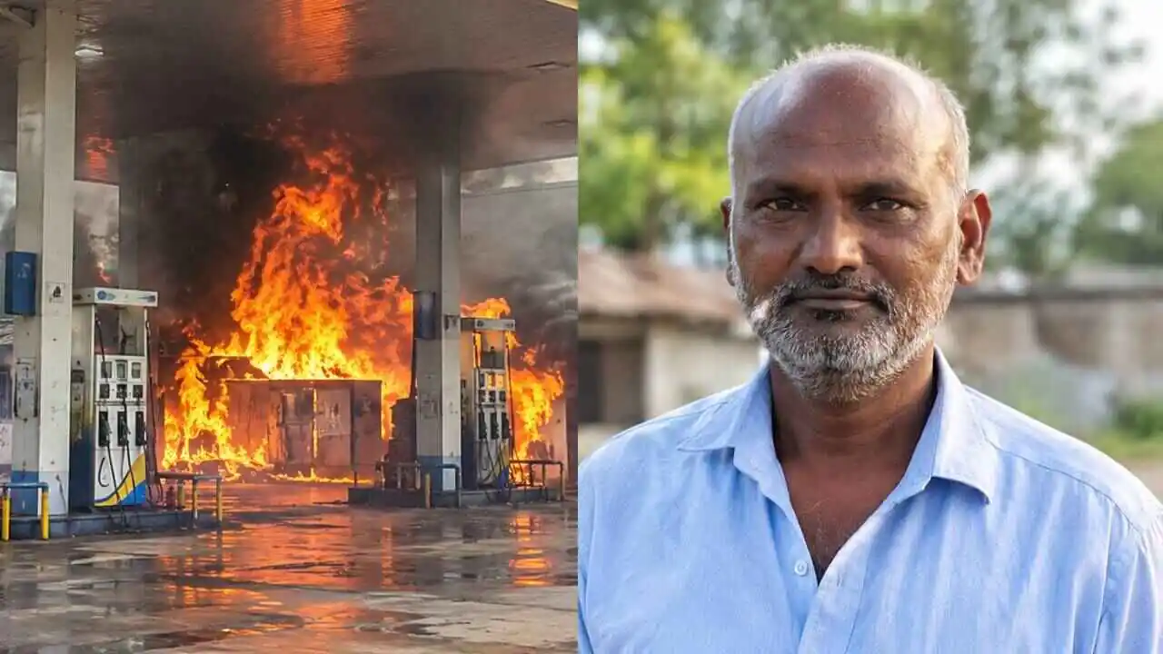 ಬೀದರ್ನಲ್ಲಿ ಪೆಟ್ರೋಲ್ ಬಂಕ್ಗೆ ಬೆಂಕಿ: ಒಳಗಡೆ ಮಲಗಿದ್ದ ವ್ಯಕ್ತಿ ಸಜೀವ ದಹನ