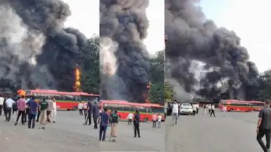 ಮುಂಬೈ ಬಸ್ ಡಿಪೋದಲ್ಲಿ ಭಾರೀ ಬೆಂಕಿ! ಹಲವು ಬಸ್ಗಳು ಬೆಂಕಿಗಾಹುತಿ