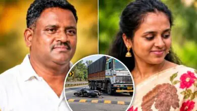 ಭೀಕರ ಅಪಘಾತ: ಬೈಕ್ಗೆ ಹಿಂಬದಿಯಿಂದ ಲಾರಿ ಡಿಕ್ಕಿ, ತಂದೆ, ಮಗಳು ಸ್ಥಳದಲ್ಲೇ ಸಾವು