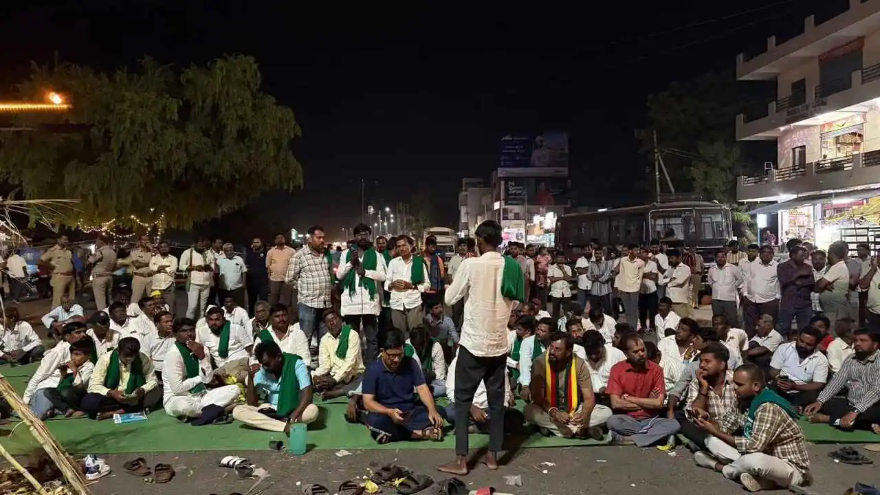 Sugarcane Farmers Protest in Belagavi