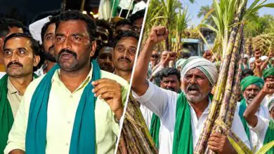 ಕಬ್ಬು ಬೆಳೆಗಾರರ ಆಕ್ರೋಶ ಸ್ಫೋಟ; ರೈತರ ತೀವ್ರ ಪ್ರತಿಭಟನೆ, ನಾಳೆ ಹೆದ್ದಾರಿ ಬಂದ್ ಎಚ್ಚರ