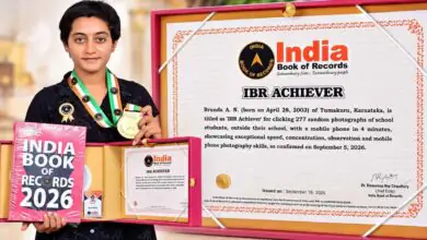 ನಾಲ್ಕೇ ನಿಮಿಷದಲ್ಲಿ 277 ಫೋಟೋ ಕ್ಲಿಕ್ಕಿಸಿದ ಬ್ರುಂದಾಗೆ India Book of Records ಮನ್ನಣೆ