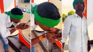 ರೀಲ್ಸ್ ಹುಚ್ಚಾಟಕ್ಕೆ ಪೆಟ್ರೋಲ್ ಕುಡಿದ ವ್ಯಕ್ತಿ; ವೈರಲ್ ವಿಡಿಯೋಗೆ ನೆಟ್ಟಿಗರು ಶಾಕ್!