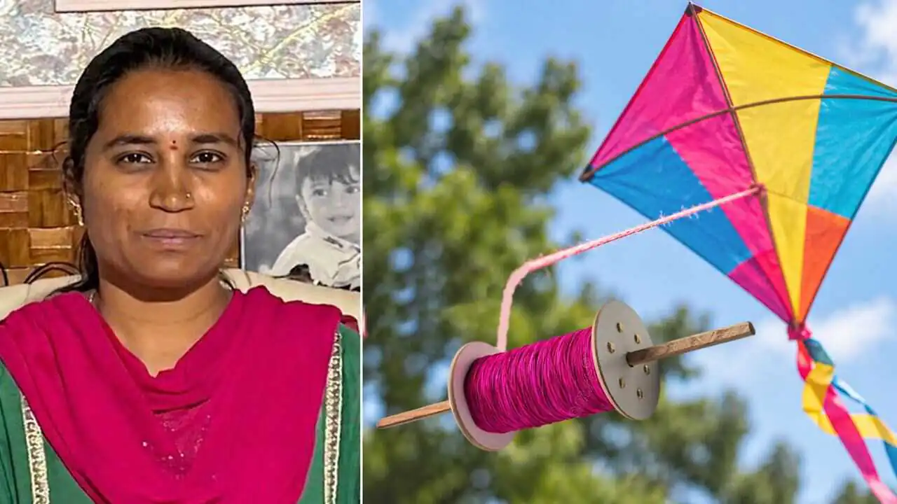 ಗಾಳಿಪಟದ ಮಾಂಜಾ ದಾರ ಕುತ್ತಿಗೆಗೆ ಸಿಲುಕಿ ಸ್ಕೂಟಿ ಸವಾರೆ ಸಾವು